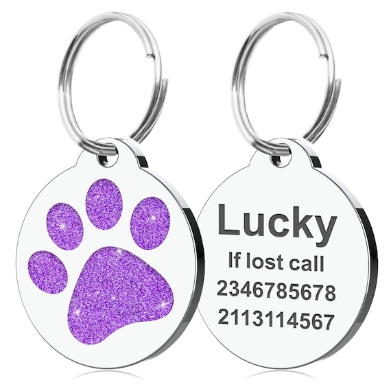 Médaille D'identification Personnalisable Pour Chien Et Chat - En Acier Inoxydable - Tailles 25/32/36 Mm - Gravure Texte Au Choix - 10