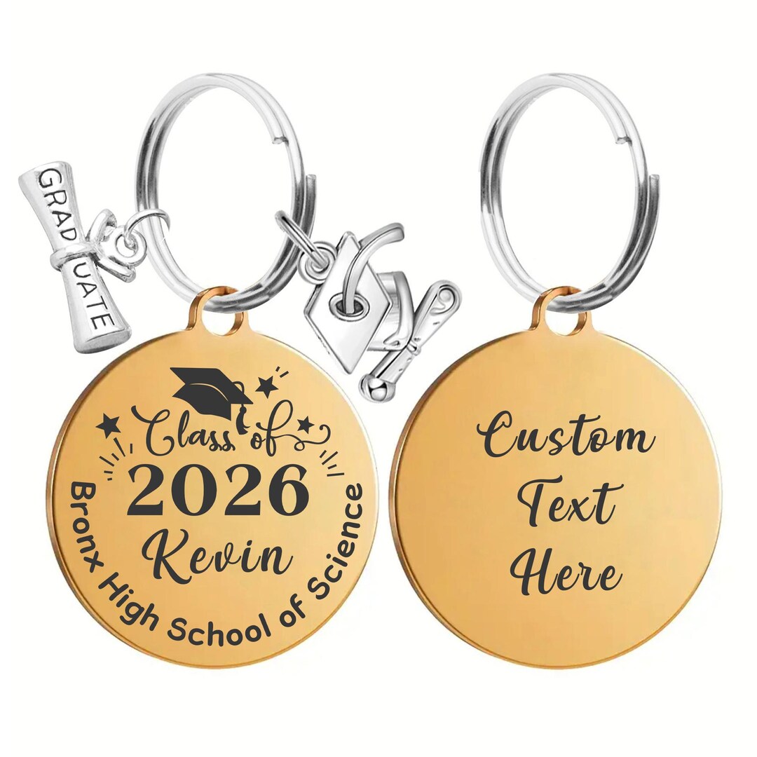 Keychain Class Gift Personalized Graduation Gifts Keychains for Her Him, Graduation ...