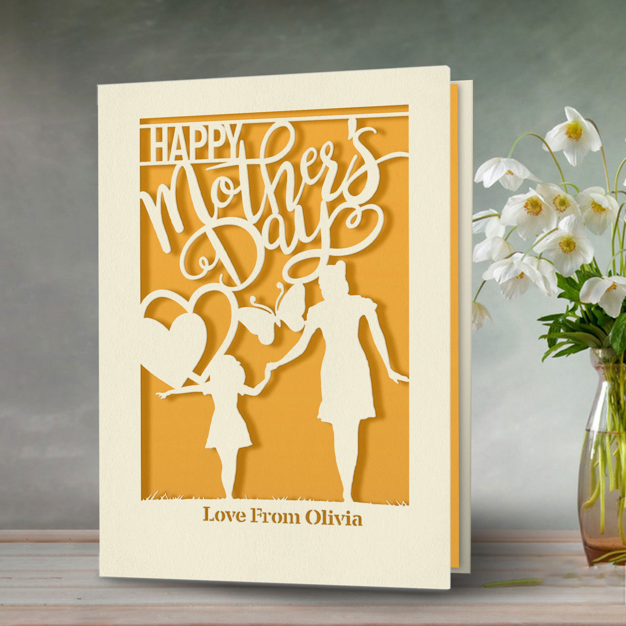 Personalized Mothers Day Card Custom Mothers Day Gifts for Women Her ...