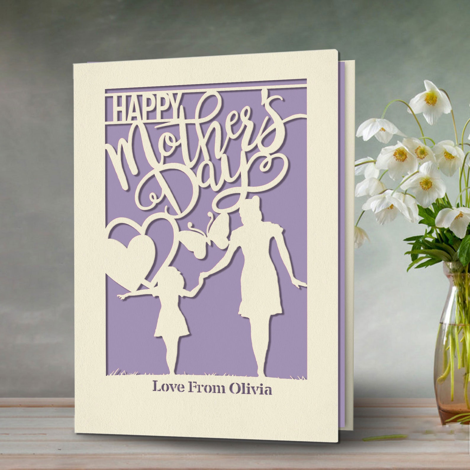 Personalized Mothers Day Card Custom Mothers Day Gifts for Women Her ...