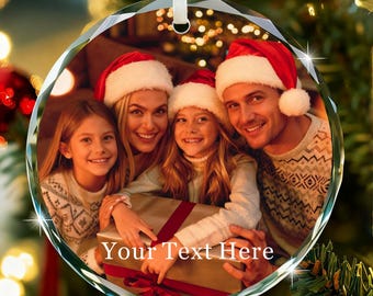 Personalized Christmas Ornaments 2025 - Custom Photo Gift for Christmas Tree | Xmas Gifts for Mum, Dad, Family, Kids & Friends
