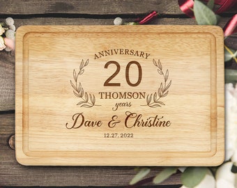 Personalized Chopping Board Cheese Board Oak Wooden Cutting Board Anniversary Wedding Gift Laser Chopping Board Custom Home Decor Gift