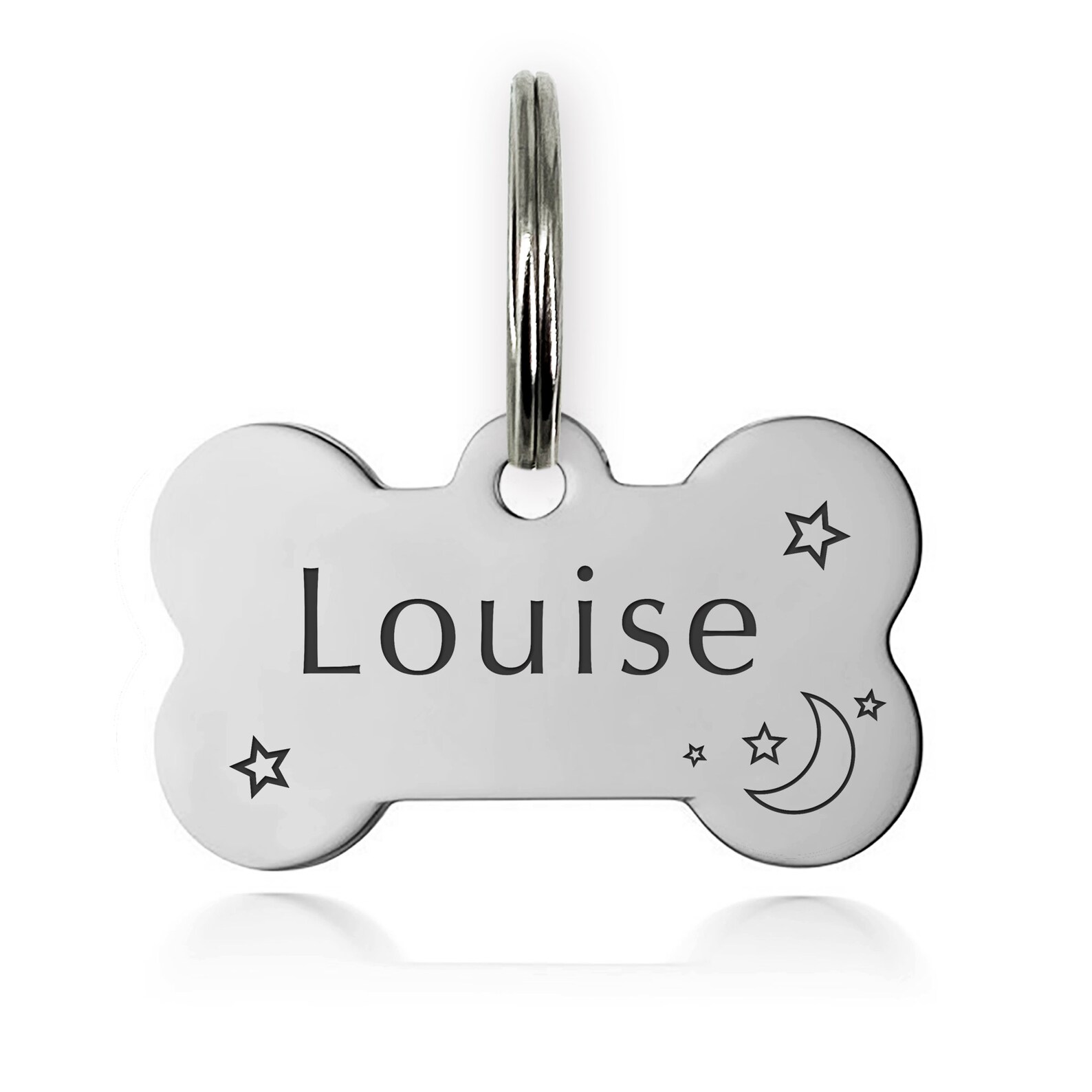 Stainless Steel Pet ID Tags Personalized Engraved Dog Tags Etsy