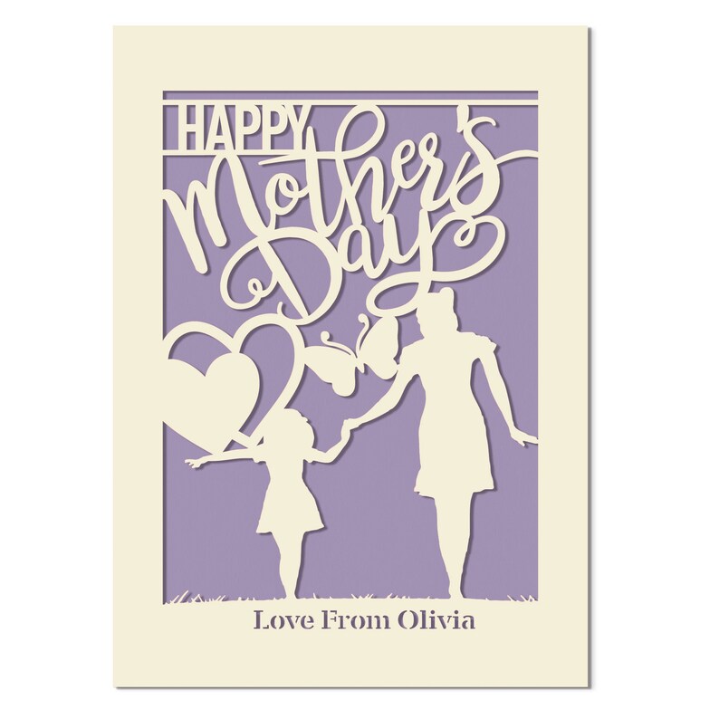 Personalized Mothers Day Card Custom Mothers Day Gifts for Women Her ...