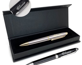 Personalized Engraved Ballpoint Pen Ideas Birthday Wedding Fathers Day Gift End of Term Thank You Teachers Graduation Friend Gift with Box