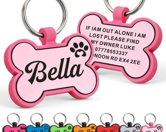 Dog Tags for Pets Engraved US Personalized Dog Tag Dog Name Tag ID Tags Custom Dog Tags for Dogs Puppy Silicone Tag