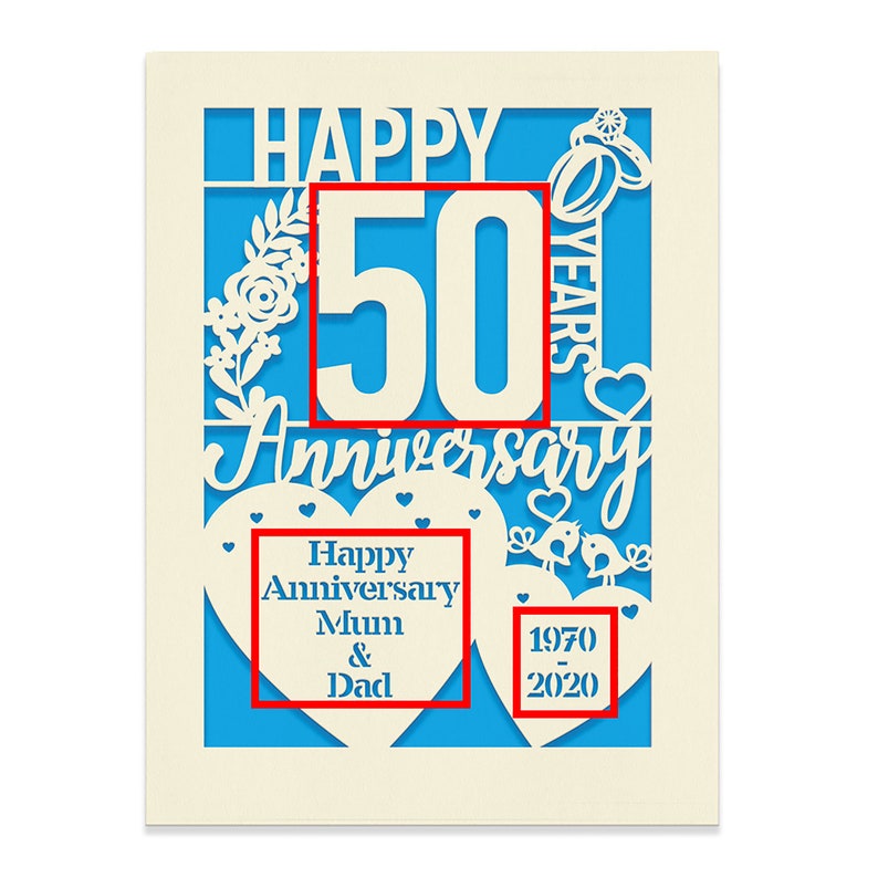 Personalized Anniversary Card Gift for Wedding Memory Lover Etsy