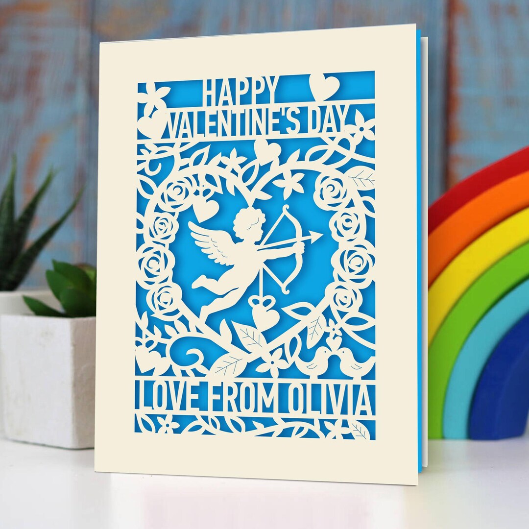 Personalized Valentines Day Card, Valentines Cards Gifts for Girlfriend ...