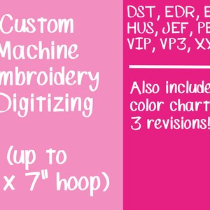 Custom Embroidery Digitizing, Machine Embroidery design, 5x7 hoop, Custom Embroidery, Custom Design, Logo Digitizer, Logo Design, Digitizer
