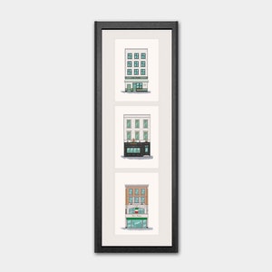 Collection A Trio of Soho - Lina Stores, L&#39;Escargot and Bar Italia, 210 x 600 mm