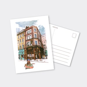 The Ship Pub - Carte postale A6 - Soho, Londres - SOHO GIFT STORE