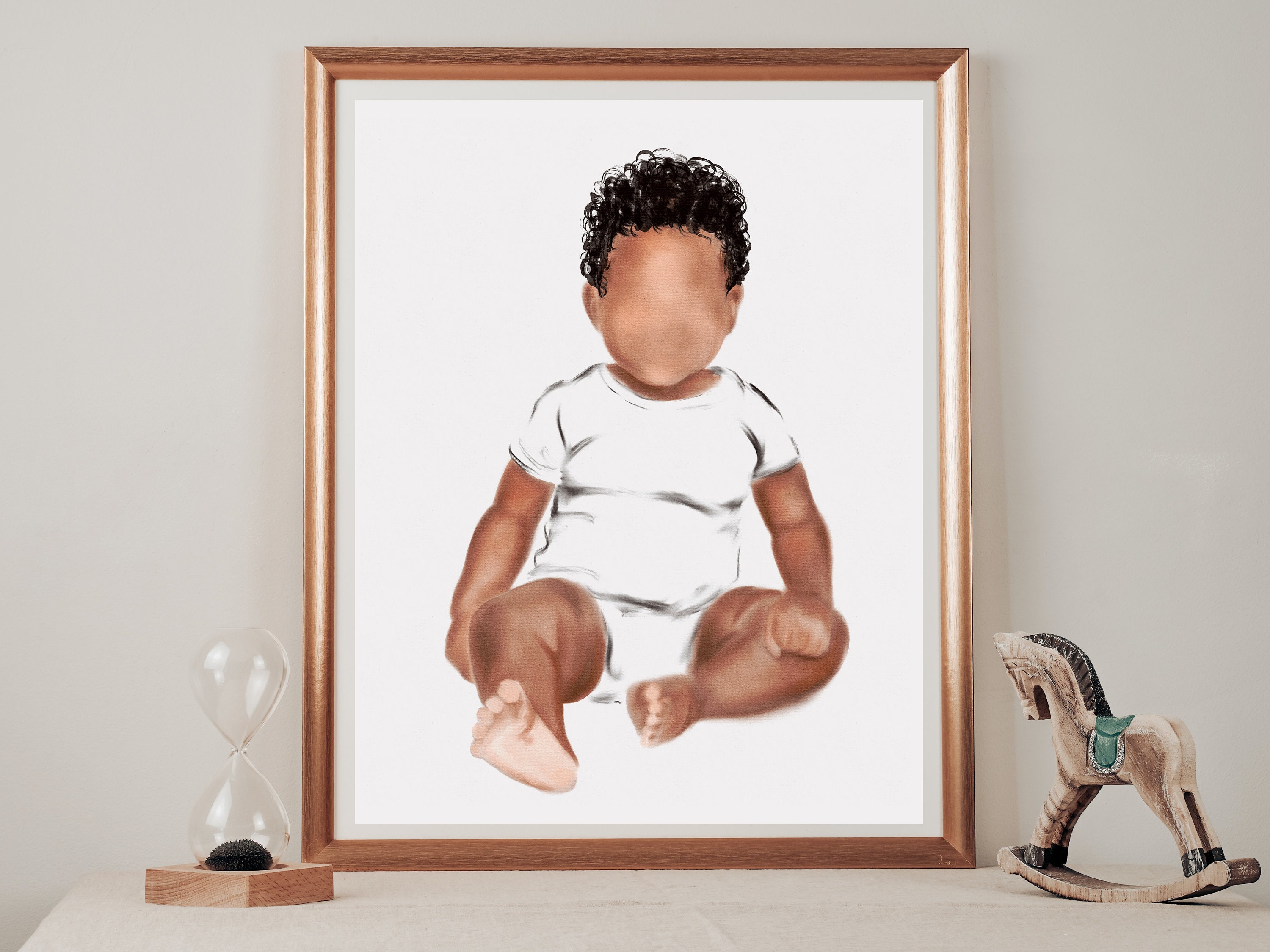 Black Little Boy Wall Art Boy Nursery Print African American Etsy