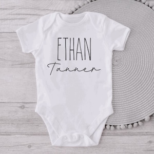 Personalized Baby First & Middle Name Onesie®| Custom Name Onesie® |Baby Announcement Outfit| Baby Shower Gift Custom Newborn Gift