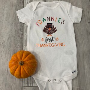 Baby's First Thanksgiving Onesie
