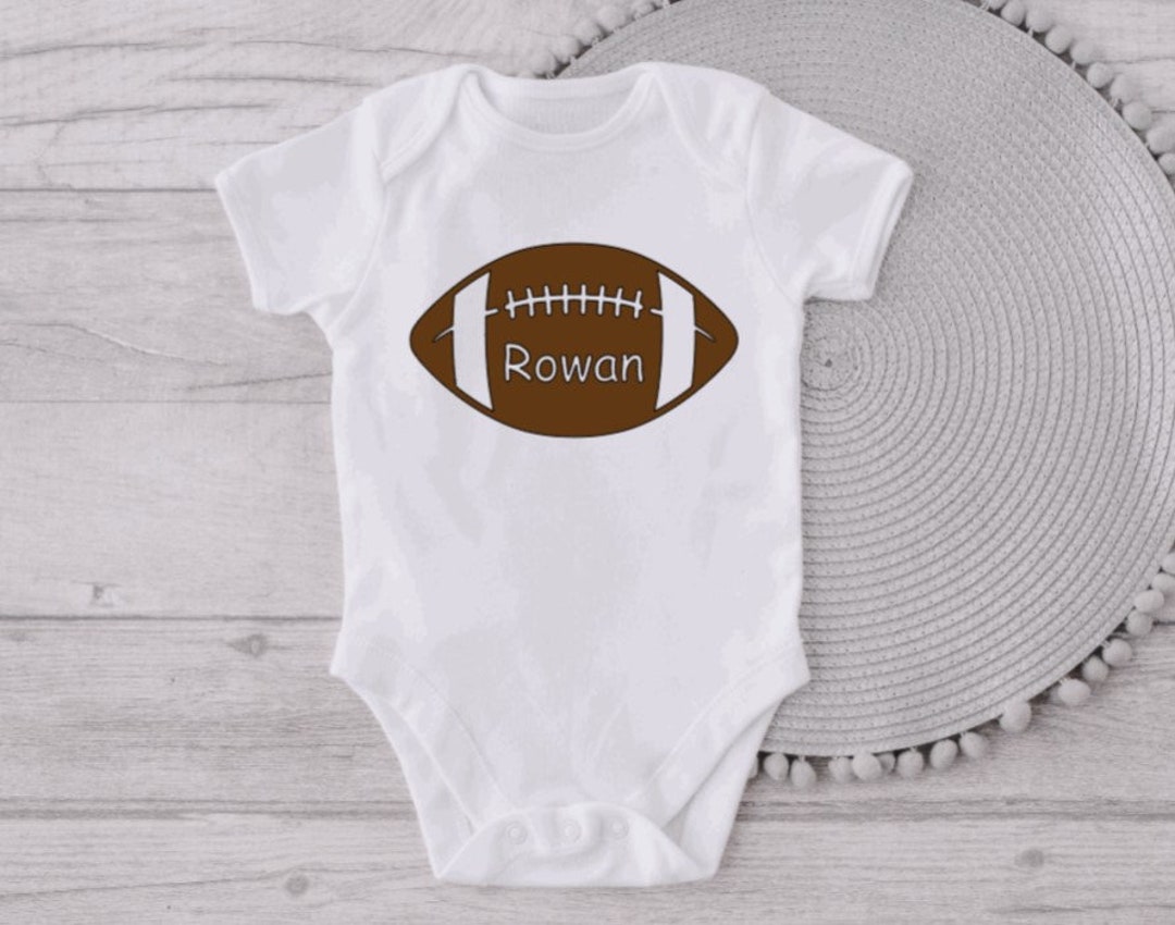 Personalized Football Onesie® Baby Custom Football Onesies® Etsy