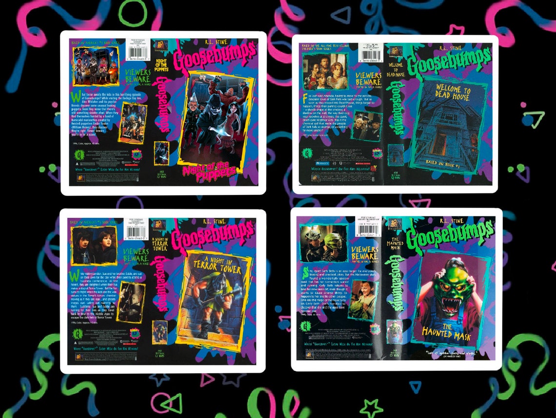Goosebumps VHS Tape Cover Slasher Summer Etsy