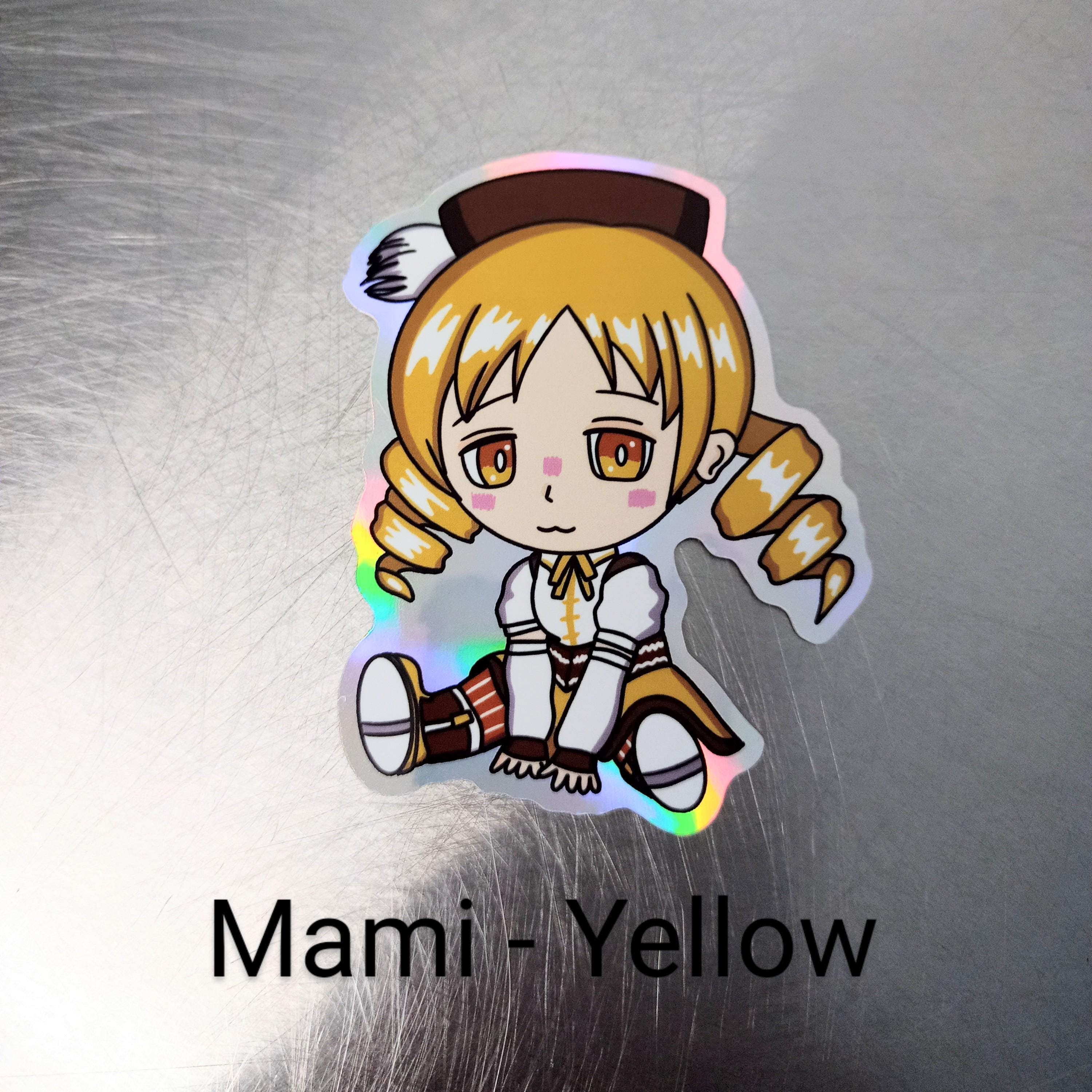 Puella Magi Madoka Magica Chibi Holographic Stickers - Etsy