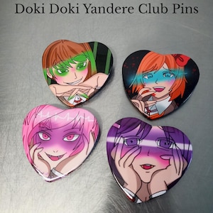 Doki Doki Literature Club DDLC Yandere Pins