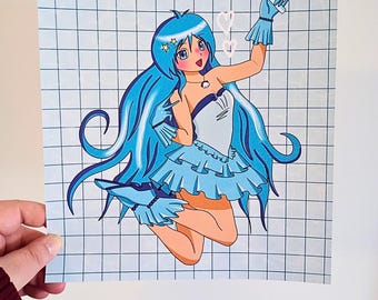 Impresión de chica mágica de Pichi Pichi Pitch, melodía de sirena de Hanon Hosho
