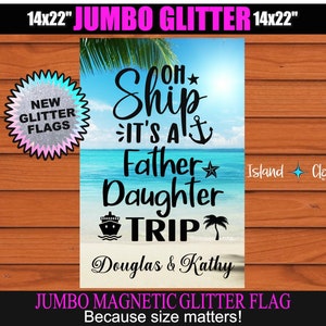 Father Daughter Cruise Flag, Personalized Father Daughter Cruise Banner, Cruise Door Decoration, Cruise Door Sign, Decorate Your Cabin Door