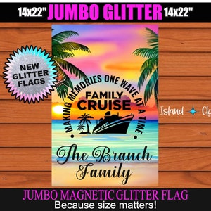 Making Memories One Wave At A Time Flag, Custom Cruise Banner, Personalized Cruise Sign, Magnetic Cruise Flag, Cruise Door Decoration