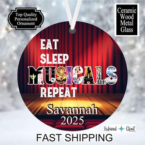 Theater Ornament, Custom Broadway Ornament, Broadway Show Ornament, Theater Keepsake, Broadway Souvenir, Actor Ornament, Broadway Musicals