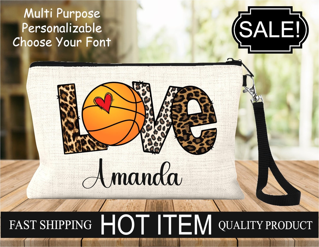 Custom Basketball Canvas Bag Basketball Accessory Bag Etsy