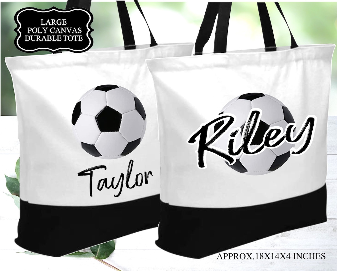 Custom Soccer Ball Tote, Personalized Soccer Bag, Soccer Travel Bag