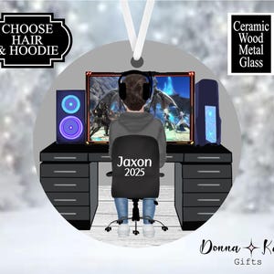 Gamer Ornament, Personalized Gamer Ornament, Gamer Keepsake, Gift For Gamer, Video Game Ornament, Christmas Gamer Gift, Online Gamer