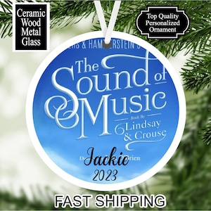 Custom Broadway Ornament, You Choose The Play,  Personalized Broadway Show Ornament, Broadway Musical Ornament, Theater Lover Ornament