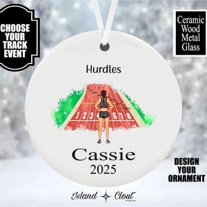 Design Your Own Track Ornament, Track And Field Ornament, Javelin Ornament, Hurdler Ornament, Discus Ornament, Shot Put Ornament,
