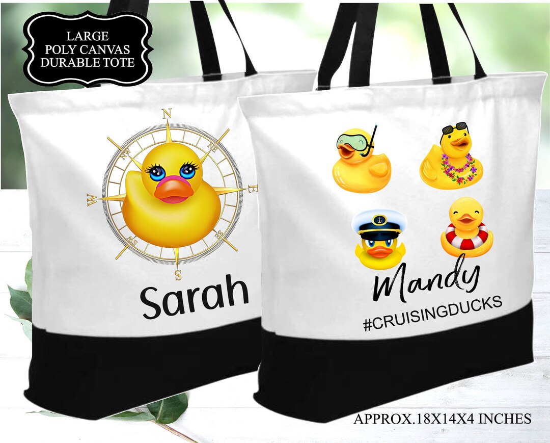 Personalized Cruise Duck Bag, Cruise Duck Carry Bag, Cruise Duck Tote
