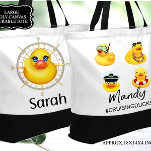 Personalized Cruise Duck Bag, Cruise Duck Carry Bag, Cruise Duck Tote, Duck Hunting Tote Bag, Cruising Ducks Bag, Collect Cruise Ducks Bag