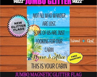 Not All Who Wonder Cruise Door Banner, Cruise Flag, Cruise Door Decoration, Cruise Decorating, Cruise Cabin Room Marker, Cruise Banner
