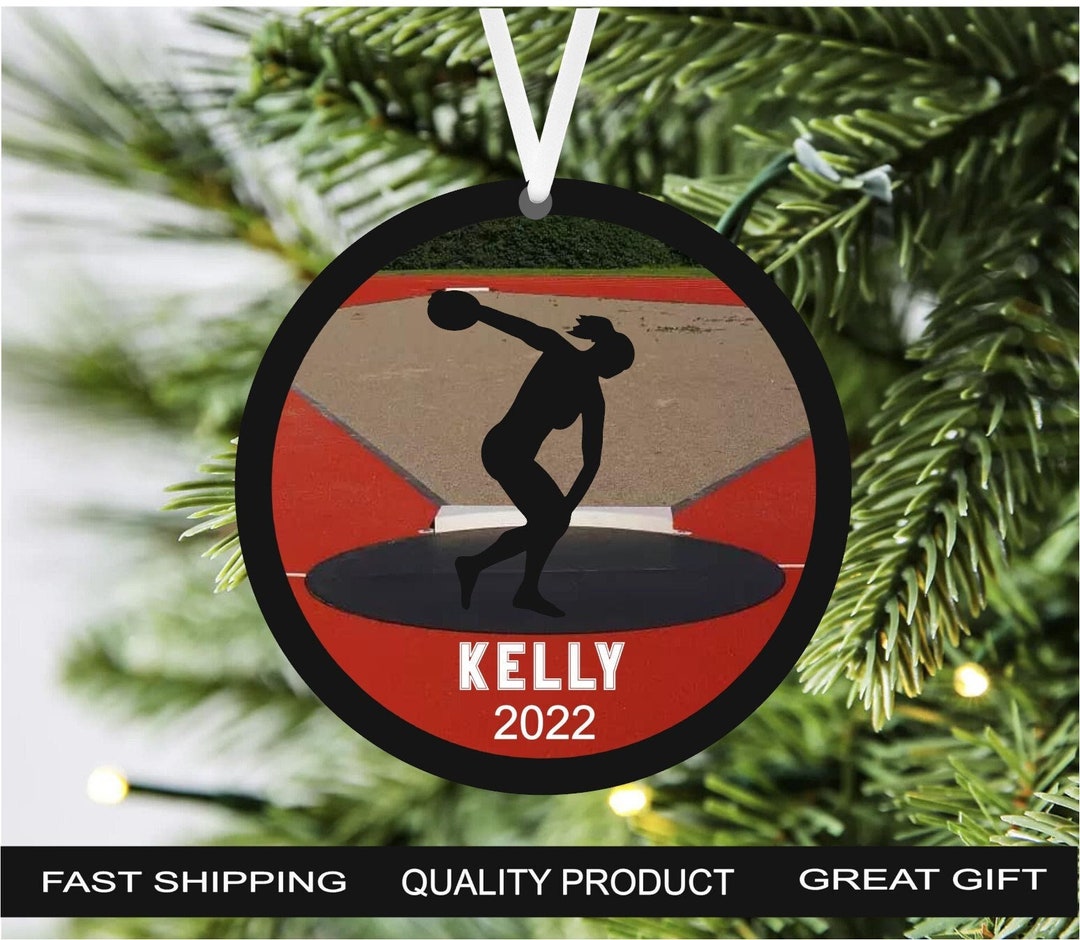 Discus Thrower Personalized Custom Christmas Ornament Unique Etsy