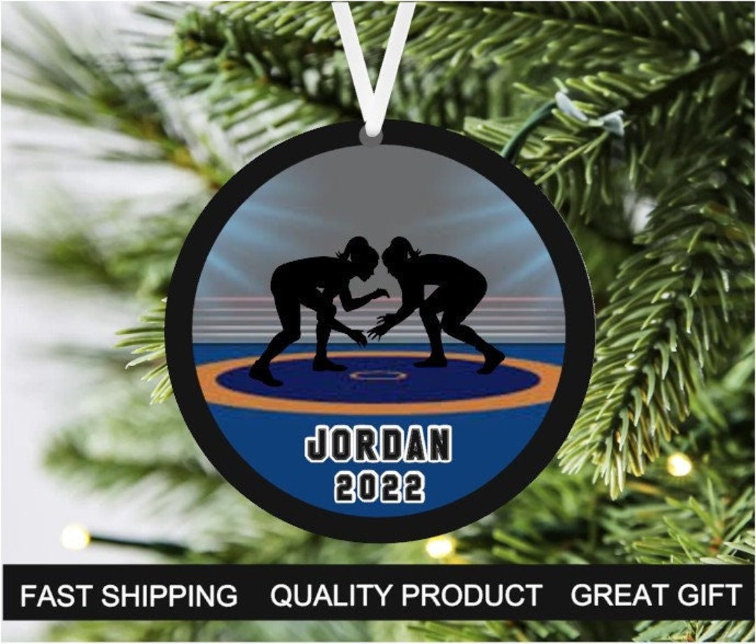 Female Wrestling Ornament Custom, Personalized Female Wrestler, Girls