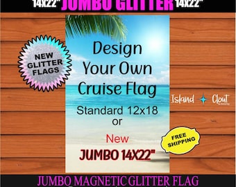 Design Your Own Magnetic Cruise Sign, Cruise Door Flag, Magnetic Cruise Door Sign, Cruise Door Decoration, Cruise Flag, Custom Cruise Flag