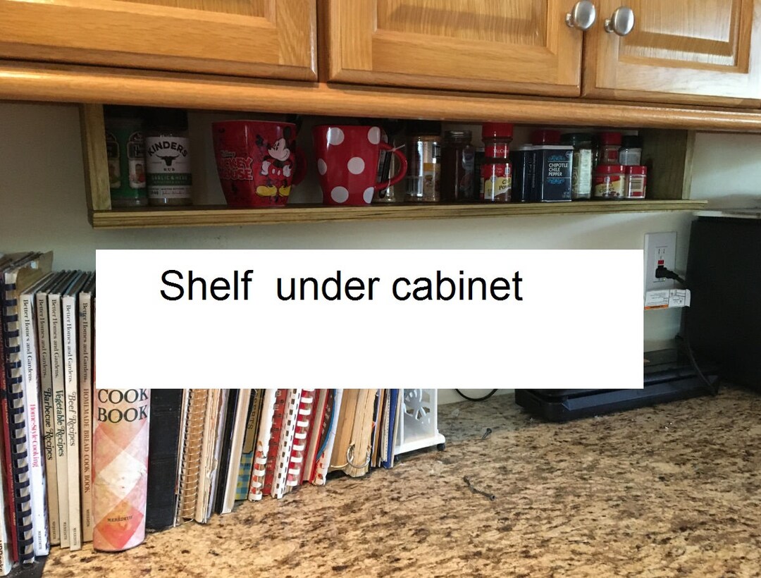 Spice Rack / Shelf Under Wall Wall Shelf Etsy