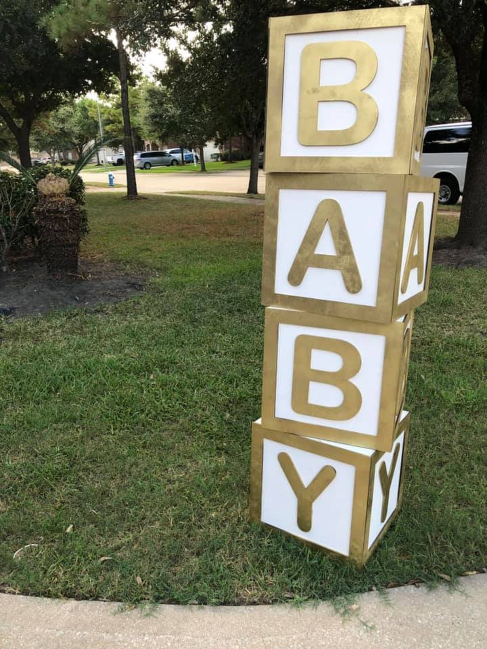 Baby Shower Block Letters Large Wood Alphabet Blocks Etsy