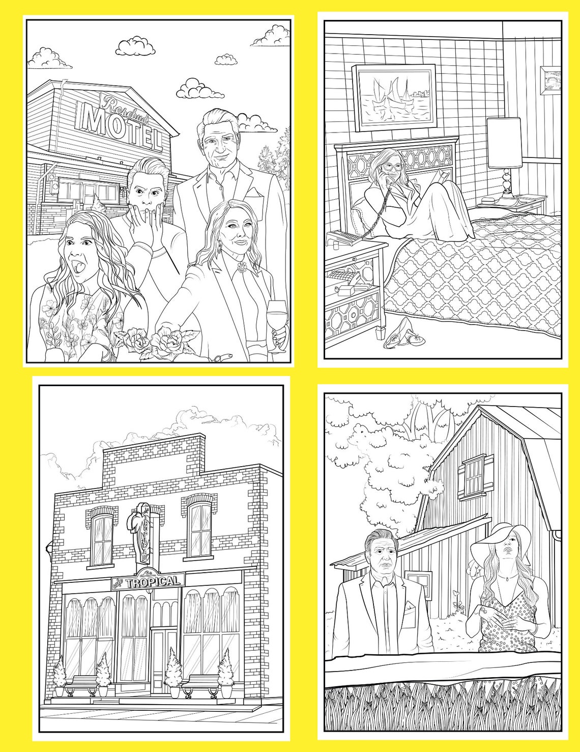 The Best Schitt's Creek Digital Coloring Book : Fantastic - Etsy Australia