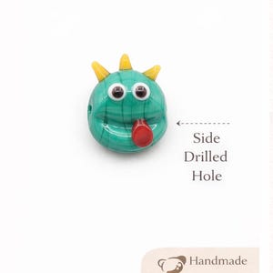 Muranoglas Froschkönig Lampwork Bead (13 x 16 mm)