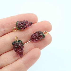 14x20MM  Murano Grape Glass Beads, Handmade Grape beads, Lampwork Beads, Handblown Beads, DIY Necklace, Grape Earings  MRN075
