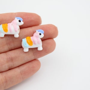 18x20MM  Murano Unicorn Glass Beads, Handmade Unicorn Charm, Lampwork Beads, Handblown Beads, DIY Necklace,  Unicorn Charm, MRN022