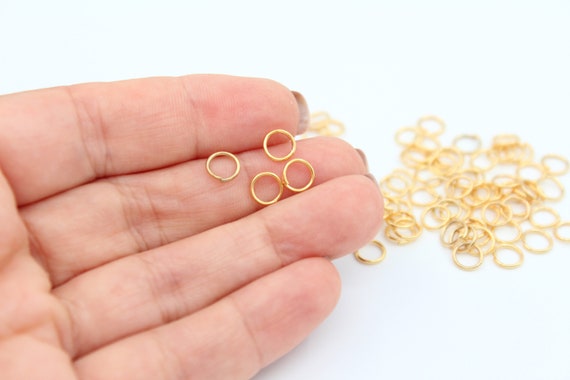 Buy 6mm 100pcs 24K Shiny Gold Plated Jump Rings, Gold Plated