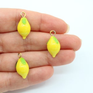 10x20MM  Murano Lemon Glass Beads, Handmade Lemon beads, Lampwork Beads, Handblown Beads, DIY Necklace, Lemon Earings  MRN070