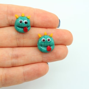 13x16MM Murano Froschprinz Glasperlen, handgemachte Froschprinz Perlen, Lampwork Glasperlen, DIY Armband, Froschkönig, MRN100