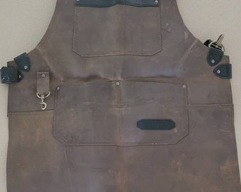 Buffalo Leather Apron - Blacksmith Craft Apron