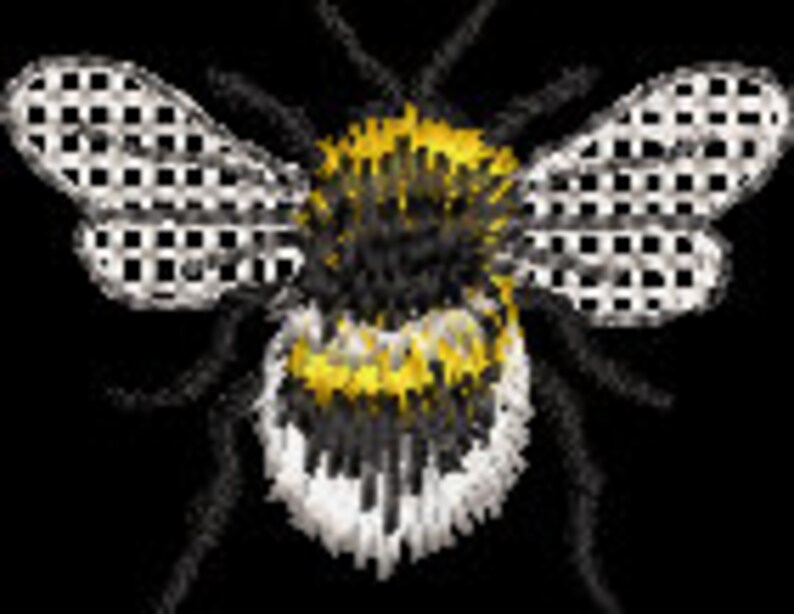 Fluffy Bumble Bee Machine Embroidery Design - Etsy