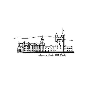 Balmoral Castle Machine Embroidery design unique and simple