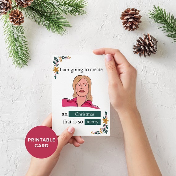 Funny Meme Christmas Holiday Card 5x7 Instant Download Etsy
